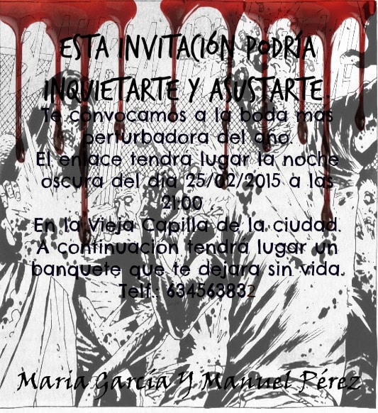 invitaciones zombies